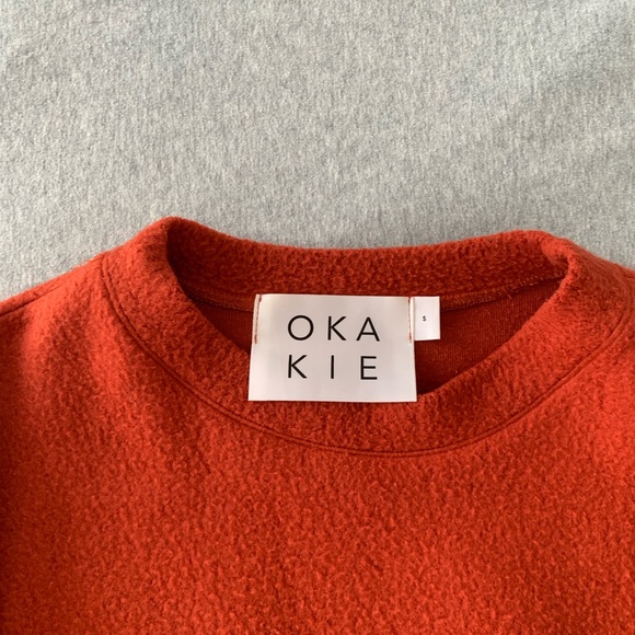 Red OKAKIE sweater in small - Picture 2 of 2
